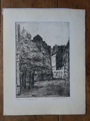 Gravure originale xxeme - xxeme,