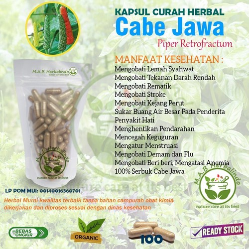 Capsules pili javanais - capsules,