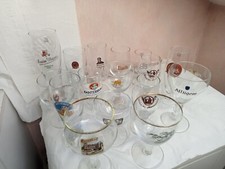 16 verres à biere en cristal  4,20 kg exellnet état