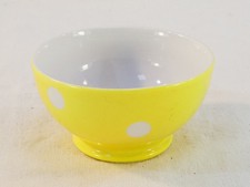 Petit Bol LONGCHAMP jaune a pois blanc