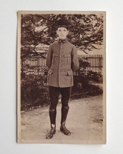 Jeune homme militaire soldat 114 e régiment - Photo ancienne snapshot