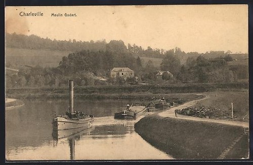 Cpa charleville moulin godart - cpa, charleville,