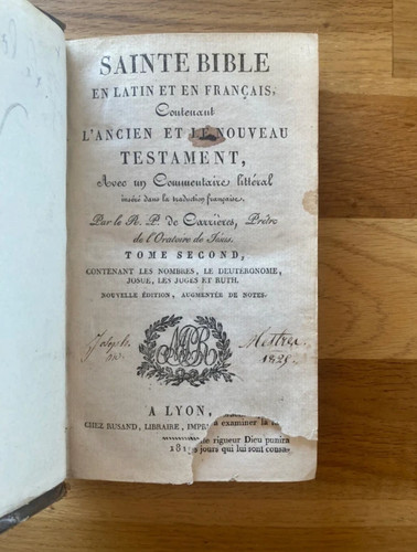 Sainte bible ancienne latin - bible,