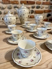 Ancien Service Café Thé Porcelaine Ancienne Fabrique Royale Limoges - D’Artois