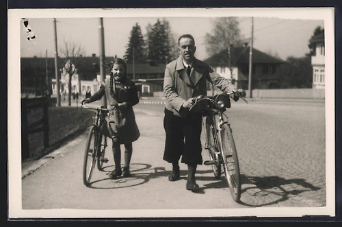 Carte postale photo - fille, et