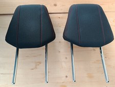 2 appuie-tête appui tete peugeot 308 2 II siege avant tissu noir coutures rouges