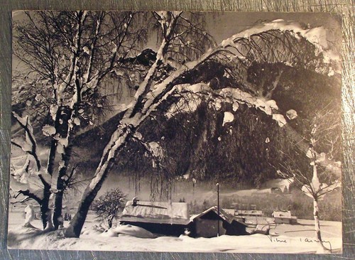 Carte postale neige - , montage