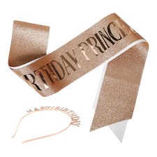  1 ensemble de coiffure de fête d'anniversaire, ceinture d'anniversaire,