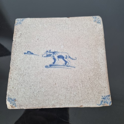 Carreau xviiiè chien - carreau,