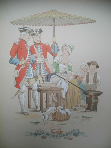 Lithographie aquarellée la - aquarellée,