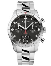 Alpina Montre Argent Chronographe Hommes Startimer Pilot AL-372BW4S26B
