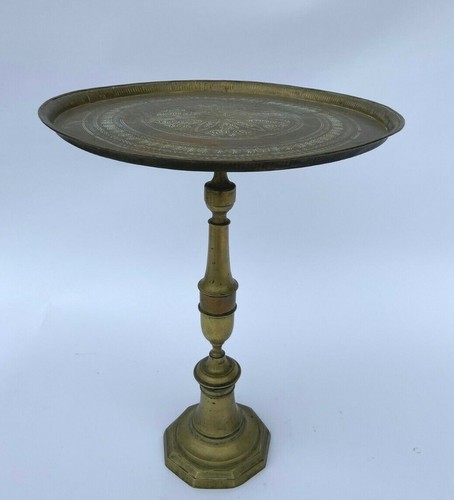 Guéridon oriental bronze - guéridon,