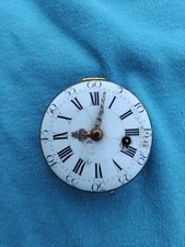 ancienne montre gousset a coq cadran émaillé 18ème
