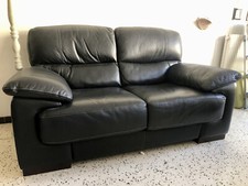 canapé cuir noir, parfait état 