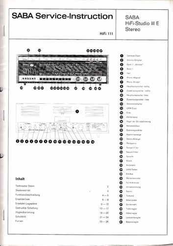 Service manuel instructions - service,