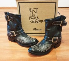 Bottines Mexicana Laguna Zipper Black – Élégance Rock - Hand made