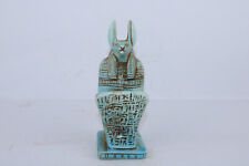 ANCIEN style EGYPTIEN ANTIQUE protecteur de tombeau Anubis fait main statue p...