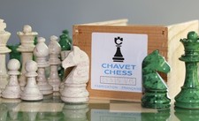 Jeu d'échecs Chavet Chess 253/5 Taille 5 Vert/blanc