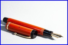 Parker Duofold Senior Lucky Curve En Corail ROUGE Avec EF 14k Plume - Canada