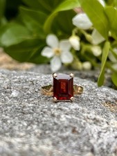 Bague 18k grenat - 18k,