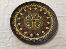 Ancienne Assiette décorative en cuivre 16,5 cm de diamètre