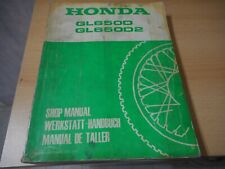Manuel atelier HONDA GL 650 D, CX 650, Shop manual, Werkstatt Handbuch