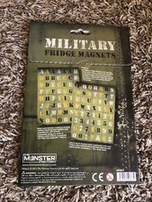 Military Fridge Magnets The Monster Factory NEW Type Your Messages W/ Army Tags