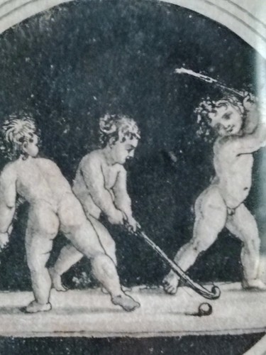 Jolie gravure miniature putti - jolie,