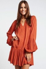 Orange Vestido Bonne Humeur