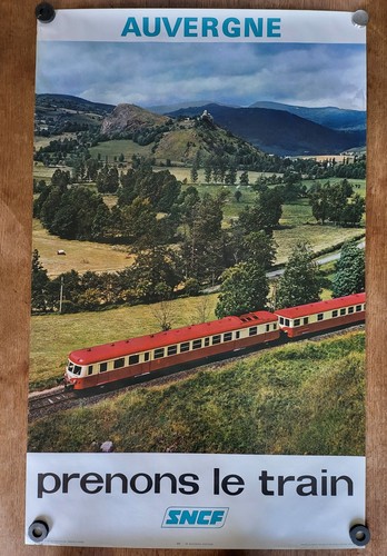 Affiche sncf 1974 prenons - prenons, le