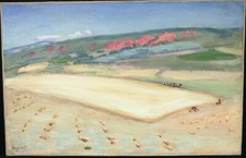 les laboureurs vers St Chamas signé de René SEYSSAUD 1867-1952