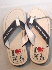 ORIGINAL Tong NORTH SAILS Ciabatta bleu marine cuir  T: 36FR - 3 1/3  UK neuf