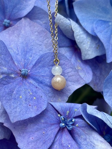 Collier pierre lune blanche - lune,