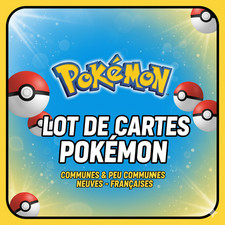Lot de 400 cartes Pokémon officielles FR – communes & peu communes neuves