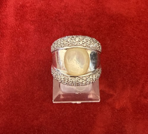 Bague argent pierre lune - bague,