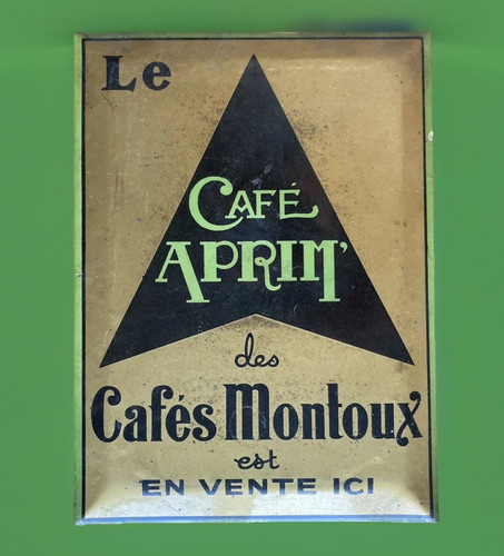 Plaque émaillée café - plaque, 'le