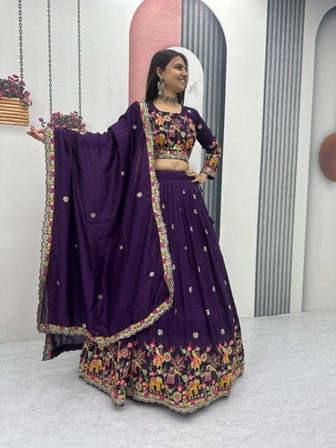 Mariage lehenga choli femme - lehenga,