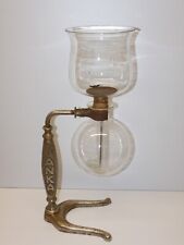 *ANCIENNE CAFETIERE A DEPRESSION SUPPORT Chromé SANKA Verres HAG 3 & HELLEM  D