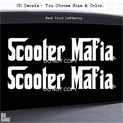 Scooter mafia decal sticker - scooter,