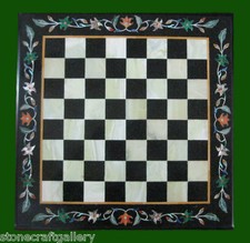 18 " Marbre Échecs Table Top