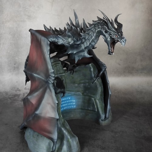 Elder scrolls skyrim statue - scrolls,
