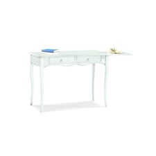 Bureau Portable PC Studio 2 Tiroirs Art Pauvre Blanc Matt Plan Amovible