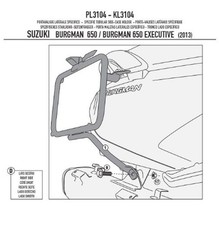 Porte-bagages latéraux KAPPA MONOKEY SUZUKI 650 Burgman / 650 Burgman Executive