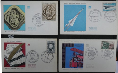 Enveloppes 1er jour 1969 dont - 1er,