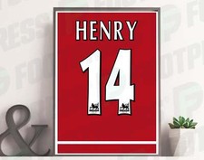 Affiche Thierry Henry Arsenal