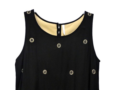 Robe icode ikks noire dorée - icode, ikks,