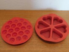 2 MOULE PATISSERIE GATEAUX TUPPERWARE Bouchée Mignardise Chocolat apéritif COEUR