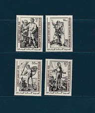Mauritanie  peintre tableau Durer   num: 409/12   **  TTB