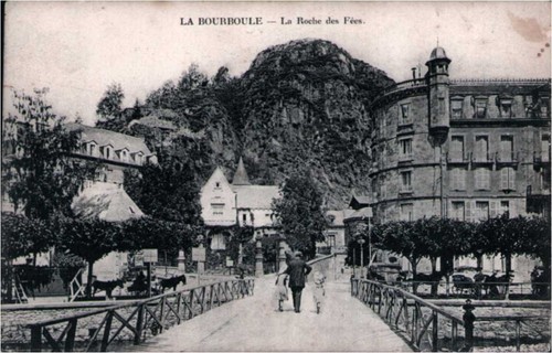 Cpa bourboule la roche - la,