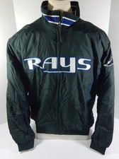 2000s Tampa Bay Diable Rayons #55 Jeu D'Occasion Vert Bench Veste USA Patch XXL